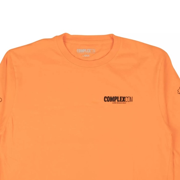 Complexcon X Verdy Logo Long Sleeve Shirt Orange - Picture 2 of 3